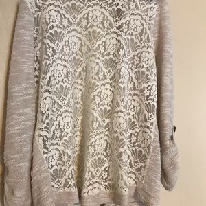 Lace sweater